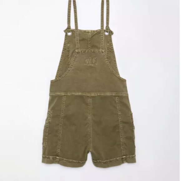 🌿 NWT AE Baggy Overall Short, Size M (US 8- 10) - Picture 5 of 5